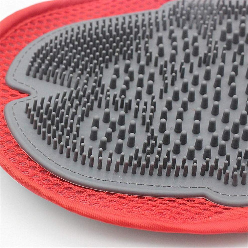 Grooming Glove for Cats - Pet Brush Hair Remover, Soft Rubber, One Size Fits All, Ideal for Shedding and Bathing