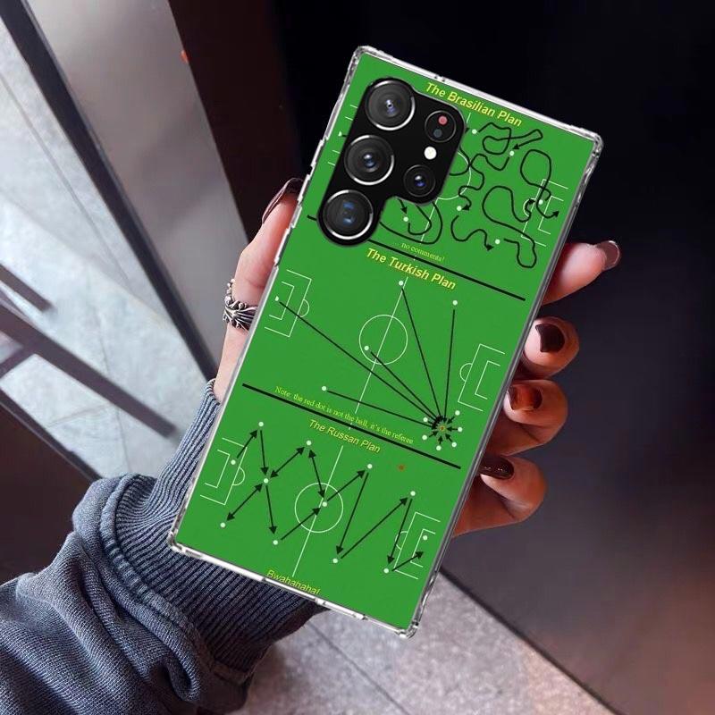 

Football Soccer Tactics Time Phone Case For Samsung Galaxy S23 S24 S25 Edge S26 Ultra S22 + S21 Plus S20 FE Cover Silicone Print Samsung S21 Ultra