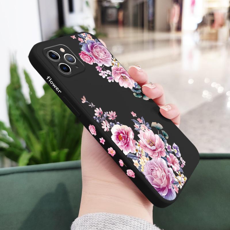

Good Luck Flower Phone Case For iPhone 17 Air 16 16e Pro Max Plus Mini Liquid Silicone Soft Cover iPhone 16