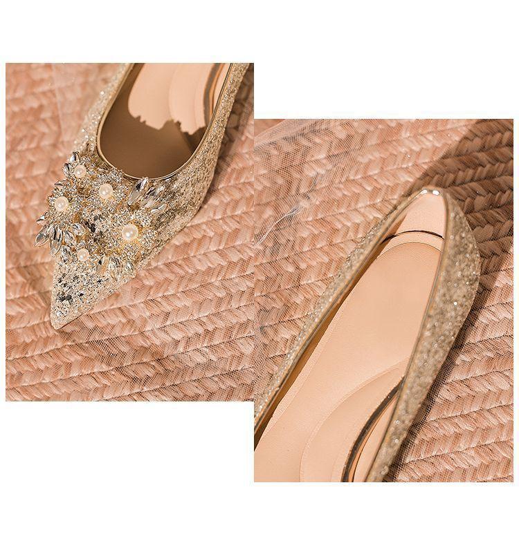 Premium comfortable versatile flat-soled single shoes women's 2025 spring and summer new French pointed women's single shoes without tiring feet