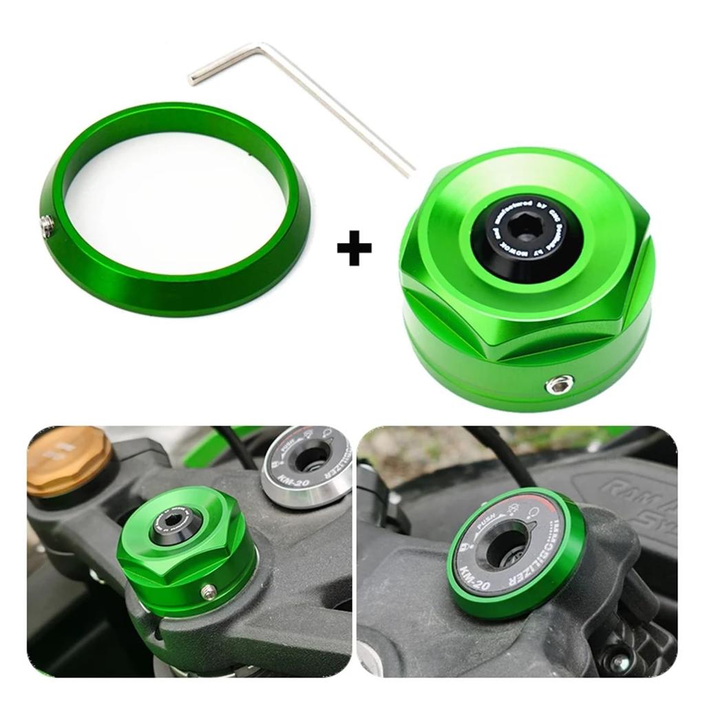 ZX4RR ZX4R 2023 2024 ZX-4R ZX-4RR Motorcycle Accessories Ignition Switch Key Protective Grip Center Cap Plug Cover (Gold-Combo)