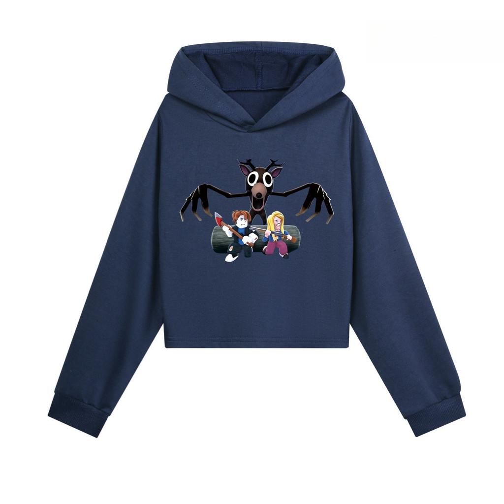

Дитячі Дівчатка 99 Ночей у Лісі Принтовані Повсякденні Толстовки з Довгими Рукавами та Капюшоном 130cm темно-синього кольору