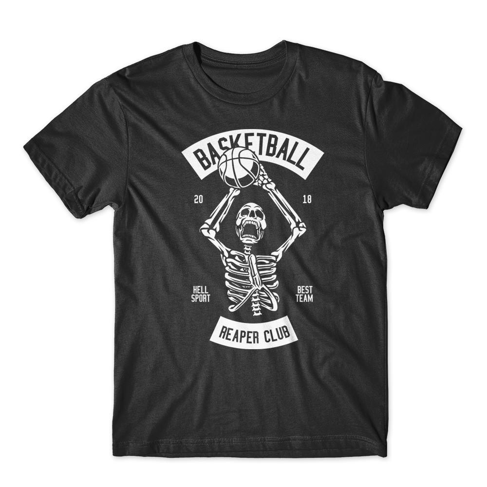 

Basketball Reaper Club T-Shirt 100% Cotton Premium Tee New S