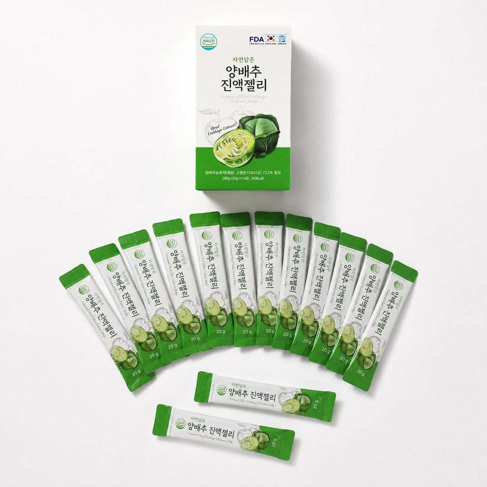 Jayeondamun Cabbage Extract Jelly Sticks 20g x 14 packets Domestic Cabbage Concentrate 1 pcs 280g