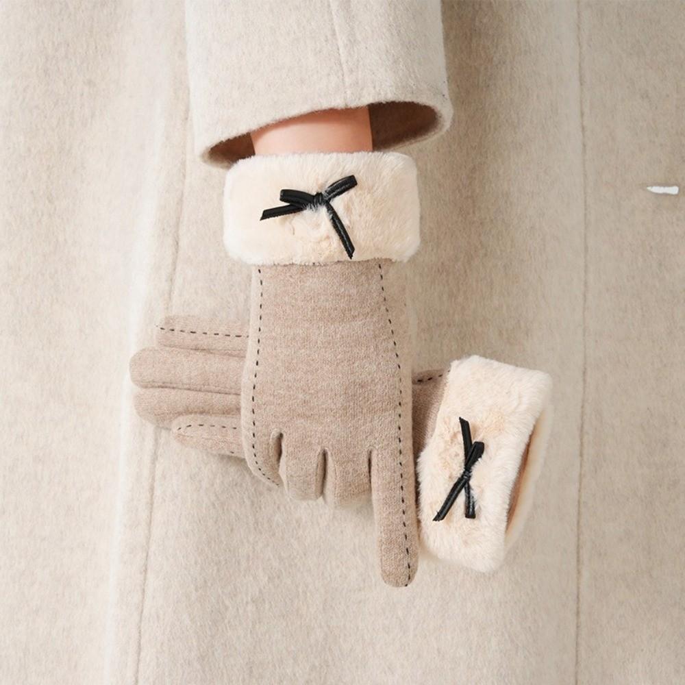 Thick Design Warm Gloves Windproof Winter Gloves Warm Touchscreen Gloves  Winter Commuting