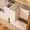 Washable Foldable Storage Box With Handles Stackable Storage Box  Drawers Wardrobe