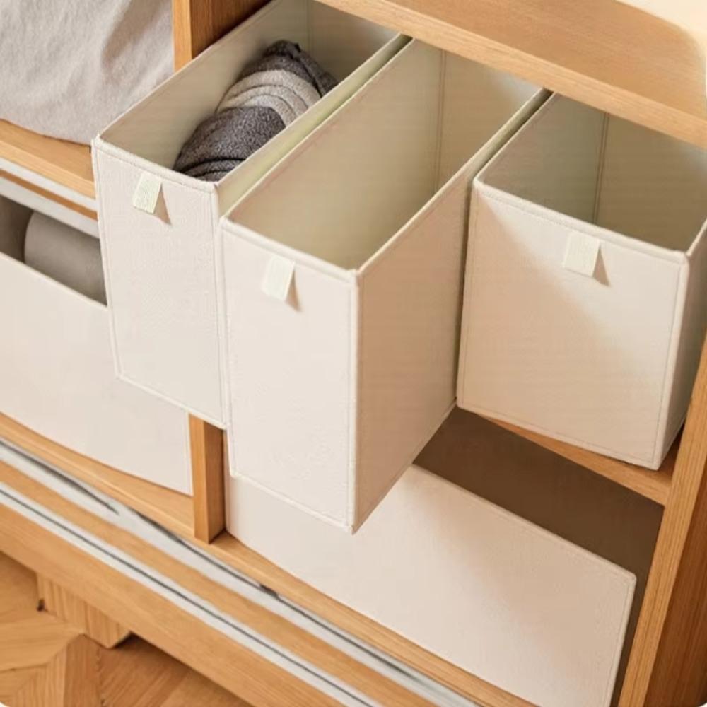 Washable Foldable Storage Box With Handles Stackable Storage Box  Drawers Wardrobe