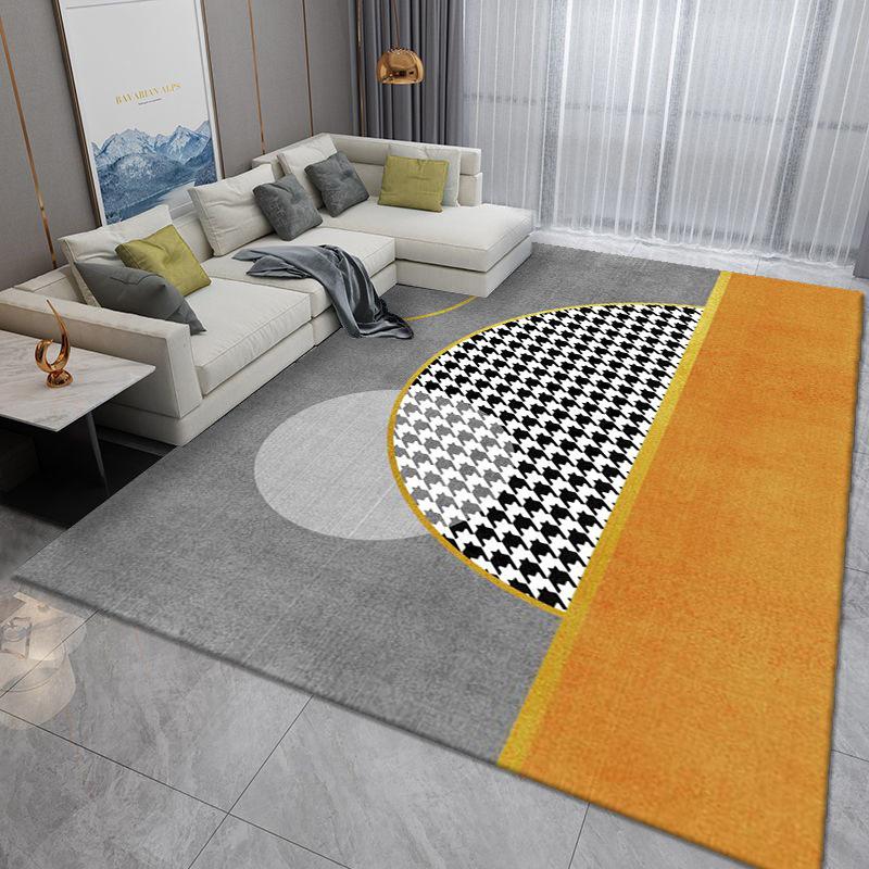 Luxurious Nordic Area Rug: Washable Carpet for Living Room, Bedroom, or Office Sofa and Coffee Table.