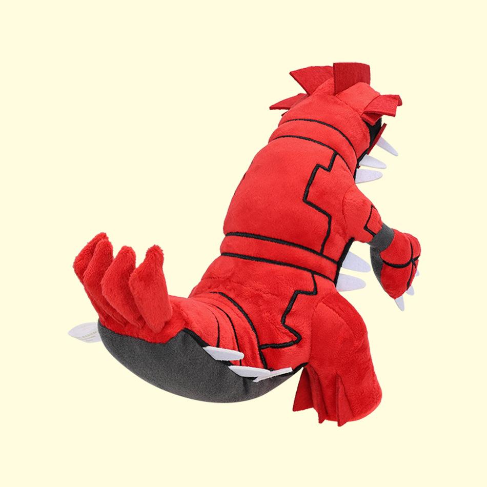 27Cm Red Groudon Legendary Dinosaur Plush Toy - Large Stuffed Animal Soft Mythical Creature Pillow Gift For Kids Fans Collect