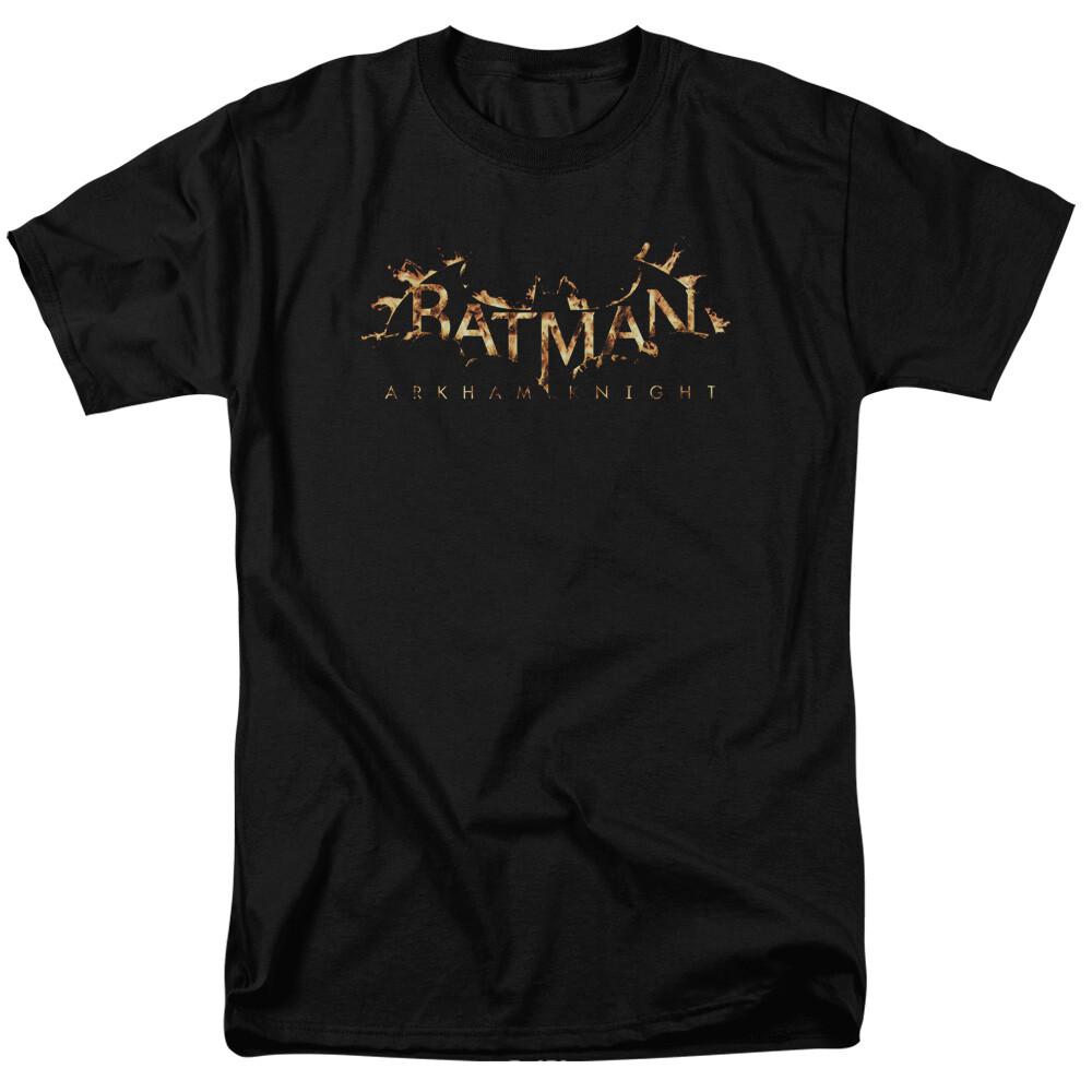 26 Batman Arkham Knight AK Flame Logo T Shirt Licensed Comic Book Tee Black Unisex T-Shirt XXXXL