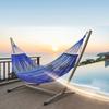 Ice Silk Mesh Camping Mesh Hammock Curved Rod Hanging Swing Outdoor Swing Hammock  Balcony