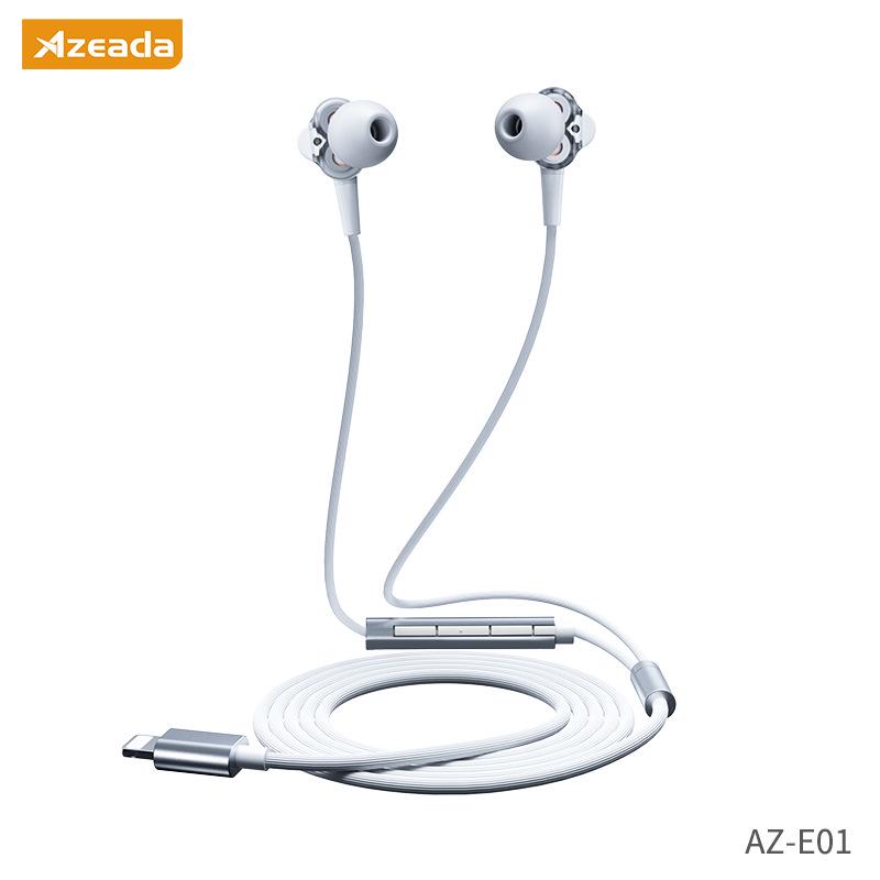 

Azeada Dual Dynamic Wired Earphones with Remote & Mic for Apple iPhone