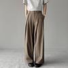 High-end pleated and drape trousers men's high-end loose and versatile wide-leg casual trend light luxury versatile straight trousers