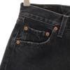 Levi's 90s 501 USA Made Old Dyed Straight Denim Pants W27 Black Jeans Women Used