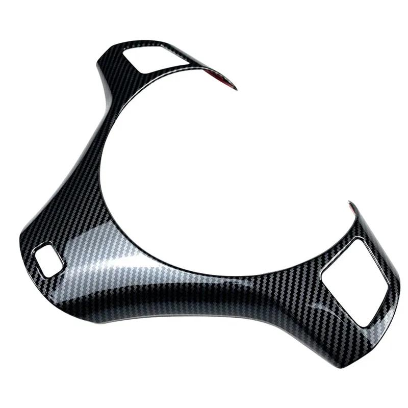 1 PCS Car Steering Wheel Trim For BMW 3 Series E90 E91 E92 E93 2005-2012 Car Steering Wheel Cover Decoration Frame Carbon Fiber