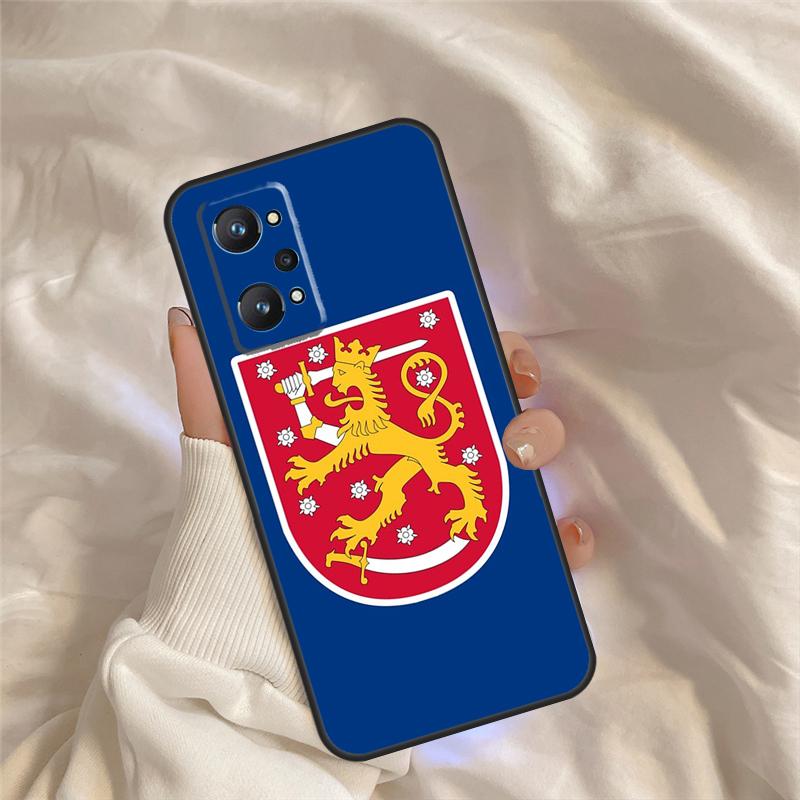 Finland Flag Case For Realme 15 14 11 12 13 Pro Plus C65 C67 C71 C63 C61 C55 C51 C53 C35 C75 GT6 GT7 Pro