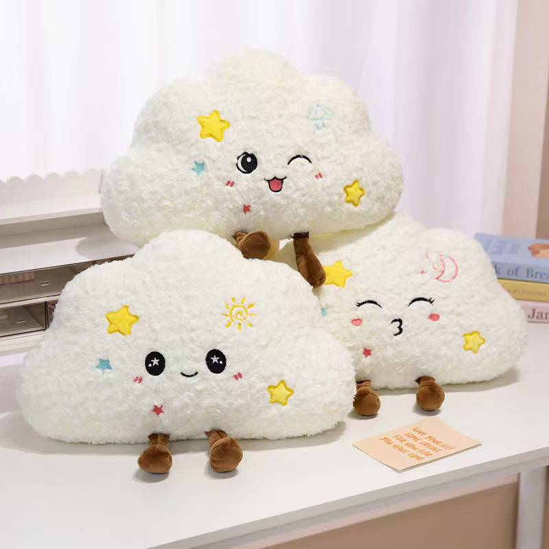 Newest Healing Cloud Throw Pillow Cushion Kawaii Stuffed Plush Toy Doll Cartoon Anime Cute Kids Birthday Holiday Gift Doll