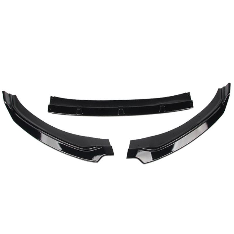 Front Lip Splitter for Modified Elantra 2016-2020: Three-Section Body Kit Bumper Chin