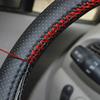 Fit for 38cm 14 DIY Sewing Breathable and Anti Slip Black Grey Beige Universal Leather Car Steering Wheel Stitch on Wrap Cover