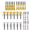 30PCS Party Blowers Metallic Fringed Party Horns Whistles Noisemakers Party Favors for Adults Birthday Graduation Gold