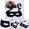 Halloween Costume Mask Eyepatch Black Fabric Cosplay Prop For Kids And Adults