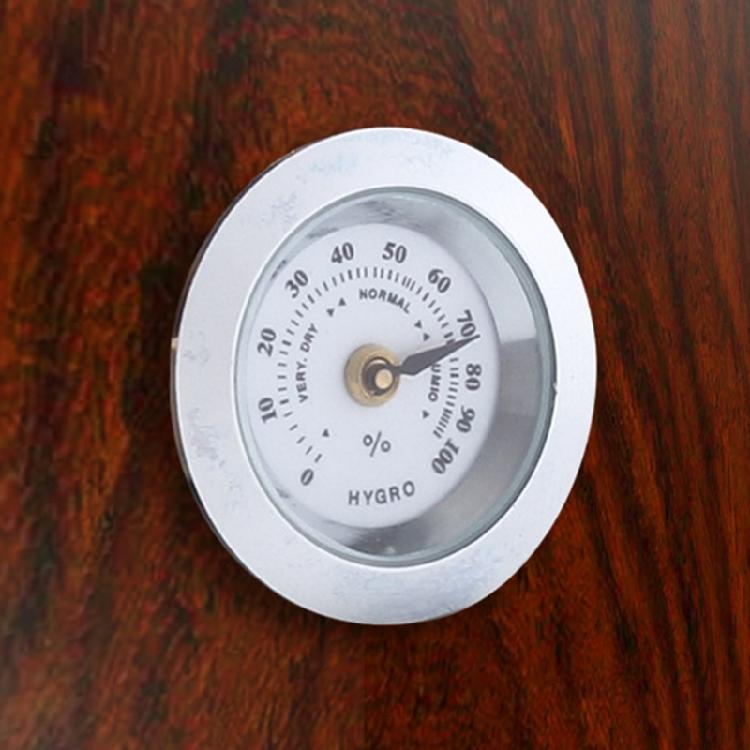 28mm Metall-Zigarren-Hygrometer Haushalts-Innen-Außen-Zigarrenkasten Feuchtigkeitsmesser