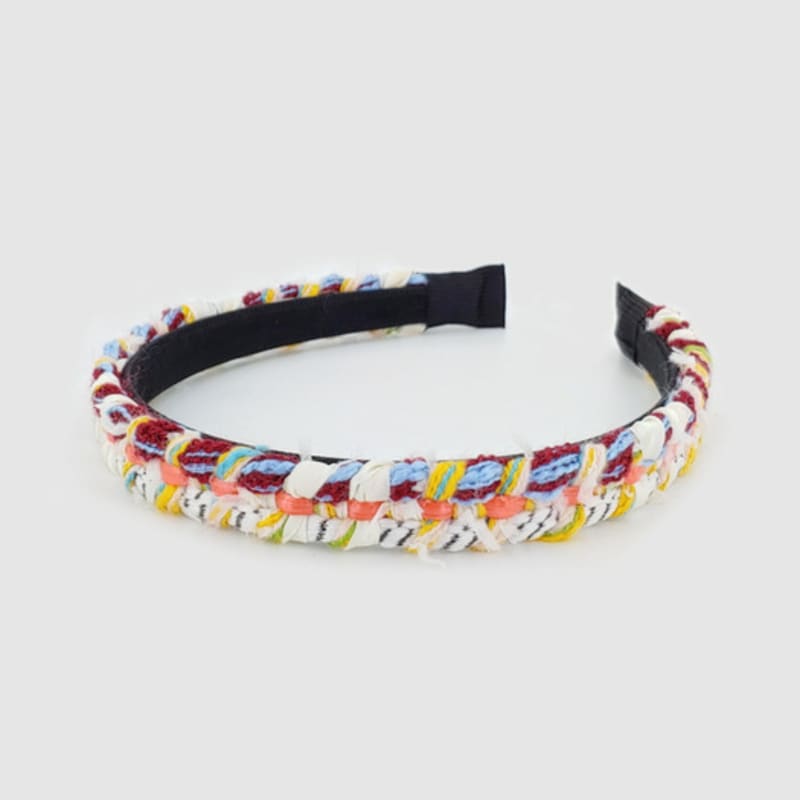 LALA Tweed Hairband P-Ivory