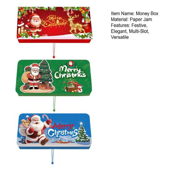 2026 Christmas Cash Gift Envelope 10 Slots Festive Money Box Personalized Surprise Holder for Cash Cards