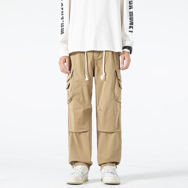 New Overalls, Loose Men's Pants, Wide-leg Pants, Men's Tall Straight Pants, Men's Trendy Casual Pants, Men's Clothing