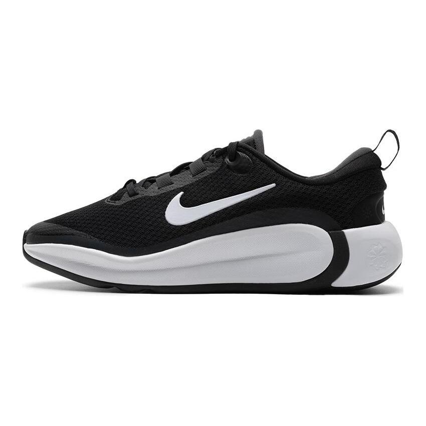 (GS) Nike KIDFINITY Running Shoes Black White Kids FD6058-002 EU 37.5
