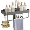 Wall-Mounted Bathroom Shower Organizer Shelf