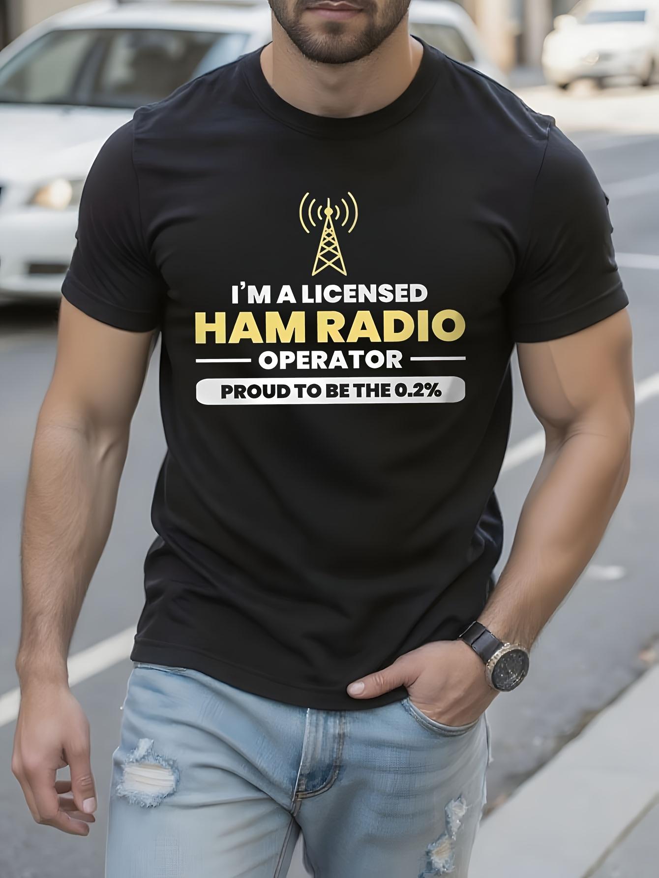 Ham Radio Operator Graphic Tshirt - Bold I m a Licensed H... XXXXL