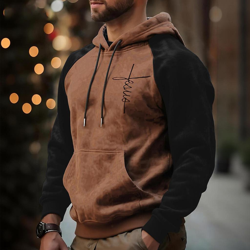 Mens Hoodies Fall Warm Fashion Casual Long Sleeve Sweat Hoodies For Men