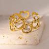Women Rings Stainless Steel Gold Color Finger Ring for Female Simple Aesthetic Jewelry Accessories Handmade Gifts Anillos Mujer