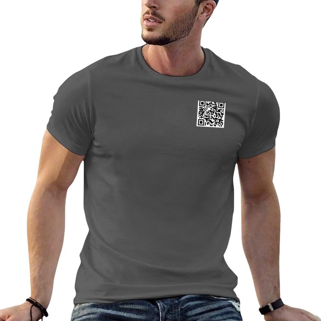 Rick Roll Qr Mistero Maglietta Divertente Magliette Unisex Maglietta Unisex Magliette Per Unisex Cotone Maglietta Divertente