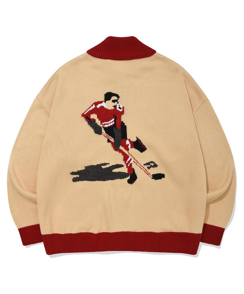 RETRIEVER CLUB Hockey Cowichan Sweater [Beige]