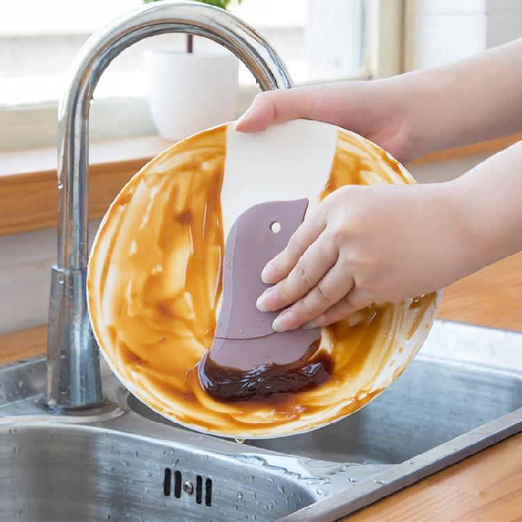 Flexible Silicone Scrapers With Penguins Designs Kitchen Baking Utensil Dishwasher Safe Dirt and Grease Cleaning Tool