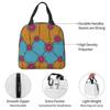 Sac à lunch isotherme Ankara Wax Hollandais Motif Africain pour Femmes Enfants Boîtes Alimentaires Portables Boîte à lunch thermique Sac fourre-tout