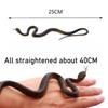 40cm Fake Realistic Rubber Toy Snake Simulation Anaconda Scary Halloween To Scare Birds Props Prank Trick Toy Accessories