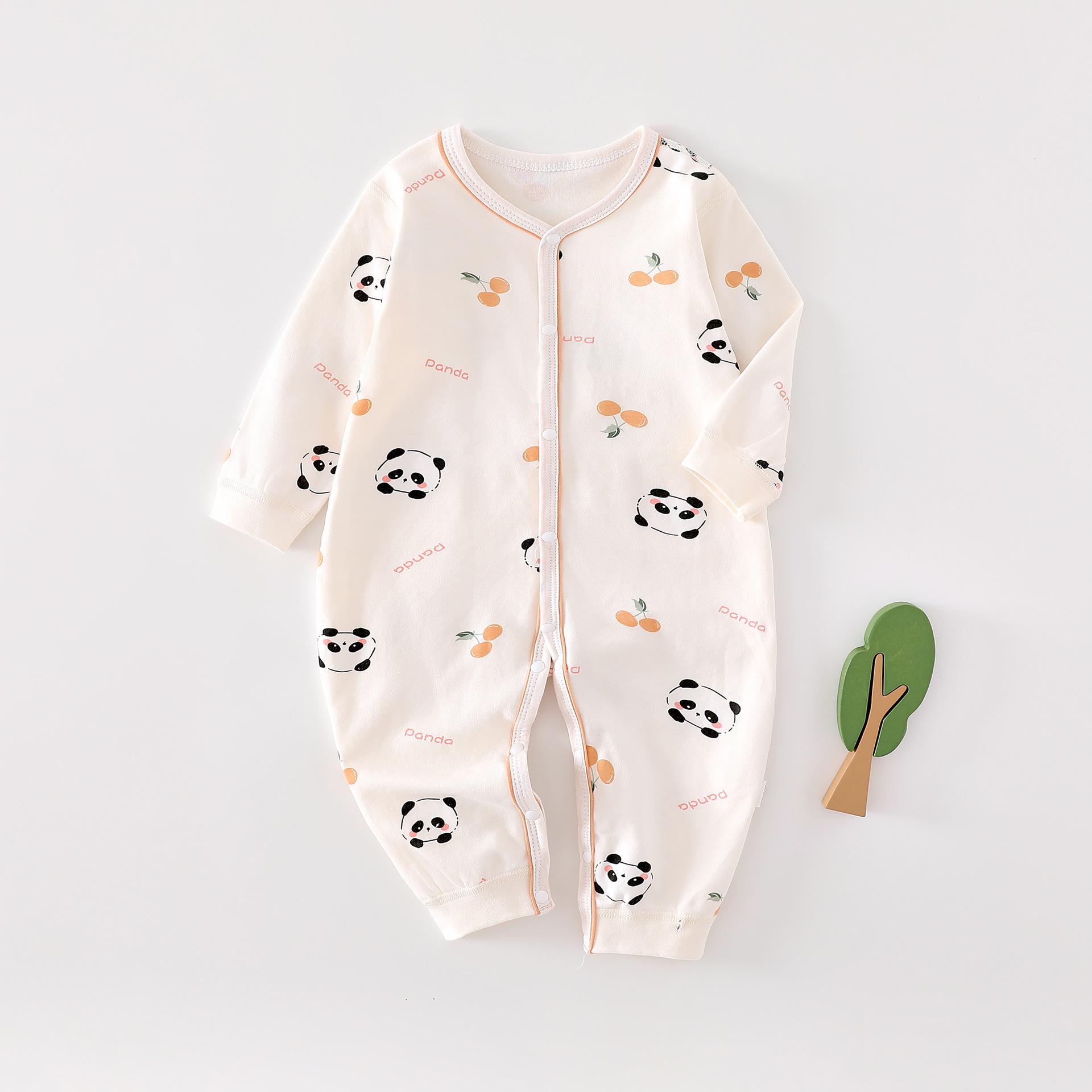 

Хлопковый детский ромпер класса А - Весенне-осенняя пижама для новорожденных и костюм для ползания 90 cm