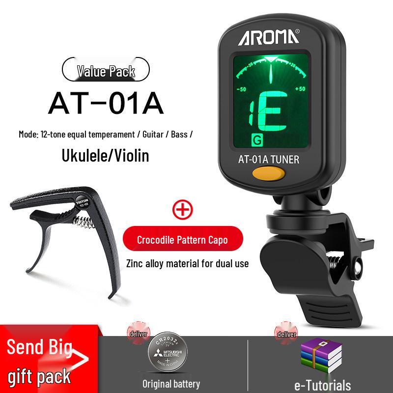 Anoma Univerzální elektronická ladička pro kytaru, ukulele a housle