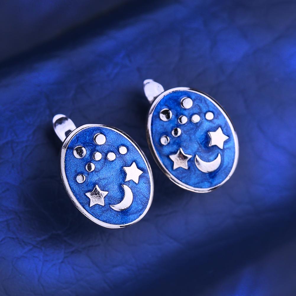 KNIKOO Star Moon Clip Earrings For Women Fashion Stud Earrings Jewelry for Wedding Party Gifts