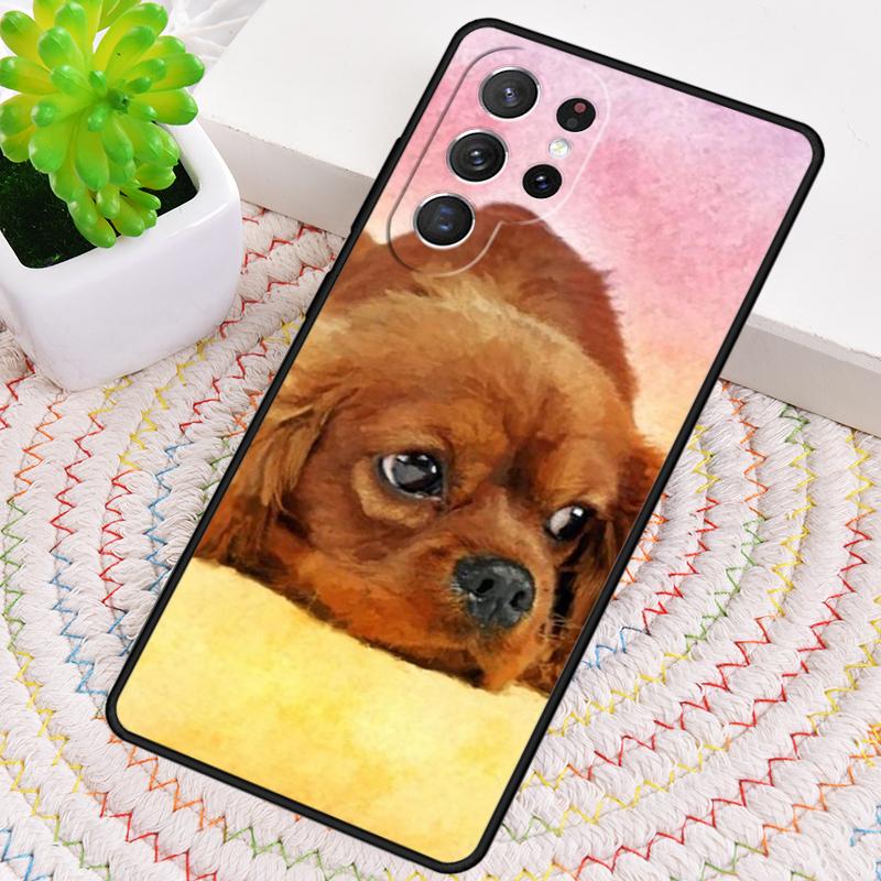 Cavalier King Charles Spaniel Dog Soft Phone Case for Samsung Galaxy Note 10 Pro S26 Ultra S23 S24 FE S25 S21 S22 PLUS Cover
