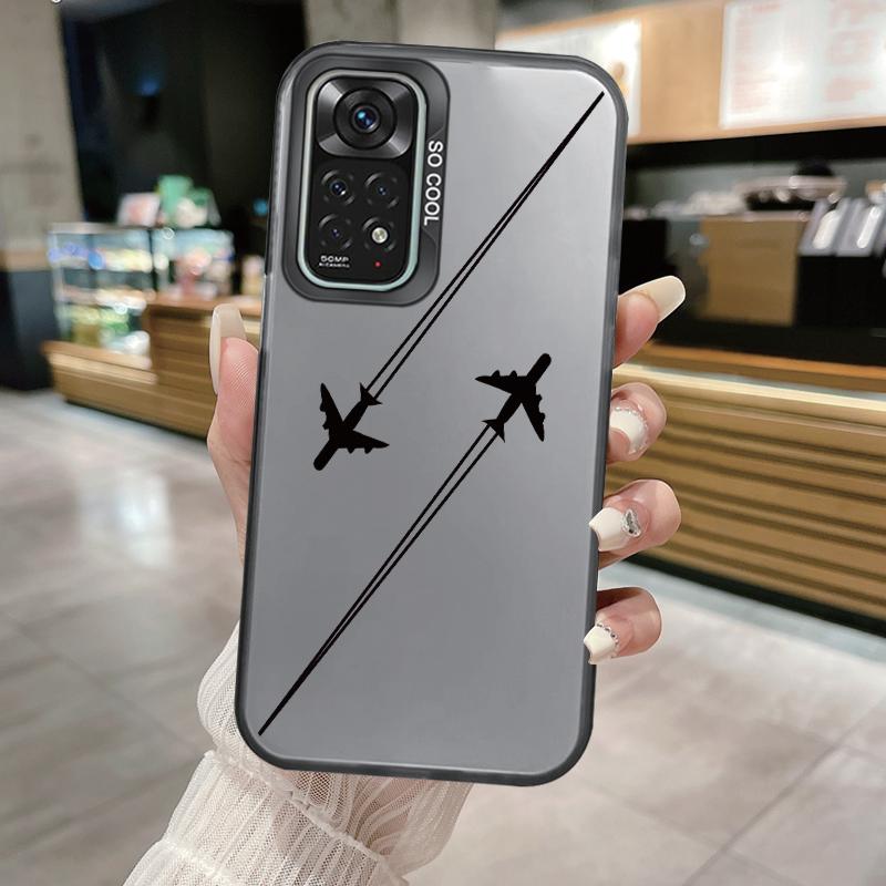 For Redmi Note 11 11S 14 13 Note14 Note13 Pro 5G 4G Case Shockproof TPU Soft Bumper Hard Back Cover Love Heart Aircraft Fundas