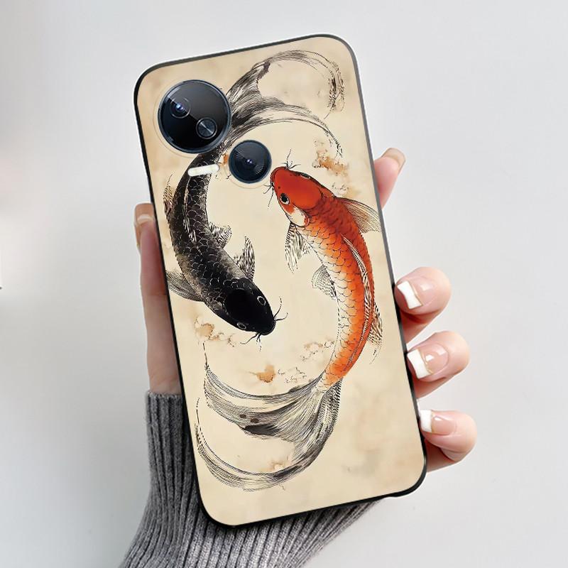 Hülle Für Tecno Spark 10 5G KI8 Handyhülle Ästhetisch Luxuriös Niedlich Cool Jungen Mädchen Schwarz Matt Weiches Silikon Rückseite TPU Schale