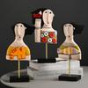 Simple for Creative Women Face Art Statue Lady Sculpture Abstract Characters Crafts Ornaments Home Office Bedroom Craft