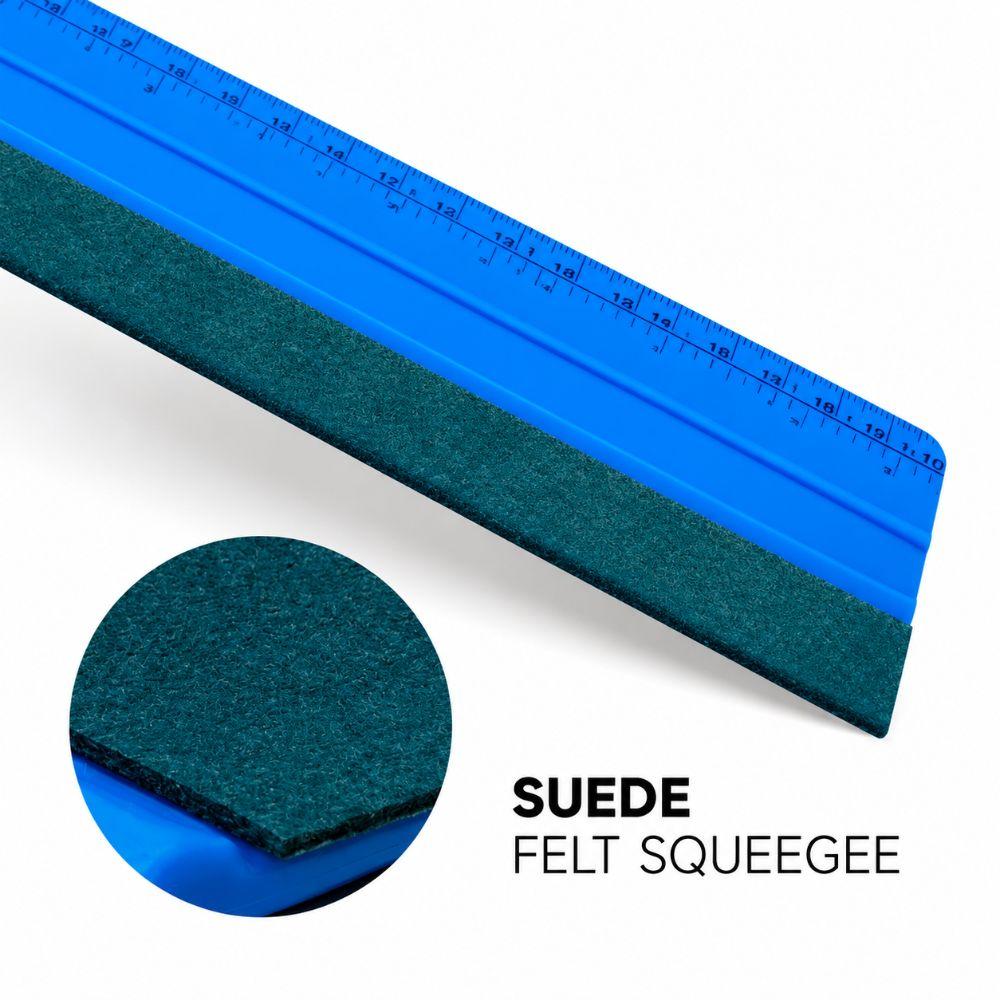 Suede Felt Window Tint Tool Measuring Edge Graphic Squeegee Wallpaper Smoother Auto Detailing