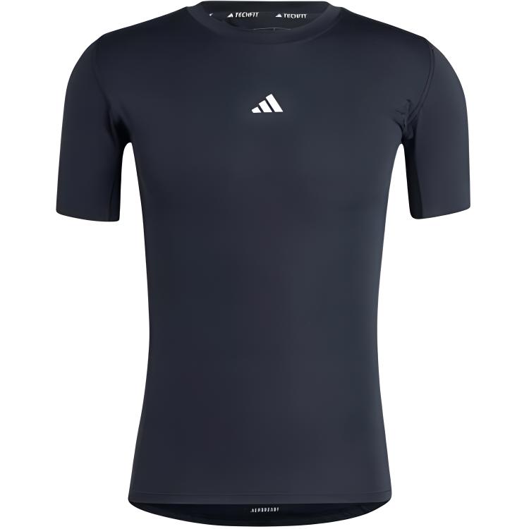 

Adidas Techfit компрессионная тренировочная футболка мужская черная JE6698 L