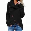 Women's High Neck Solid Color Knit Pullover Sweater 2026