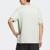 adidas Solid Color Cartoon Embroidered Outdoor Sports Short Sleeve Drop Shoulder T-Shirt Men Tops Linen-Green IS0303